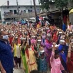 सांवेर : भाजपा की चुनावी कलश यात्रा, ना कोरोना का डर, ना जान की फिक्र