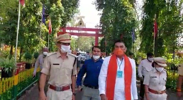 उज्जैन : कैबिनेट मंत्री होमगार्ड ट्रेनिंग का निरीक्षण करने पहुंचे