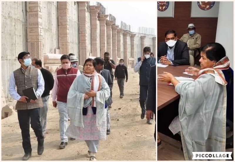 उज्जैन : पर्यटन मंत्री उषा ठाकुर ने त्रिवेणी संग्रहालय में बैठक ली, महाकाल परिसर के विकास कार्यों का निरिक्षण किया, संदीपनी आश्रम के दर्शन किये