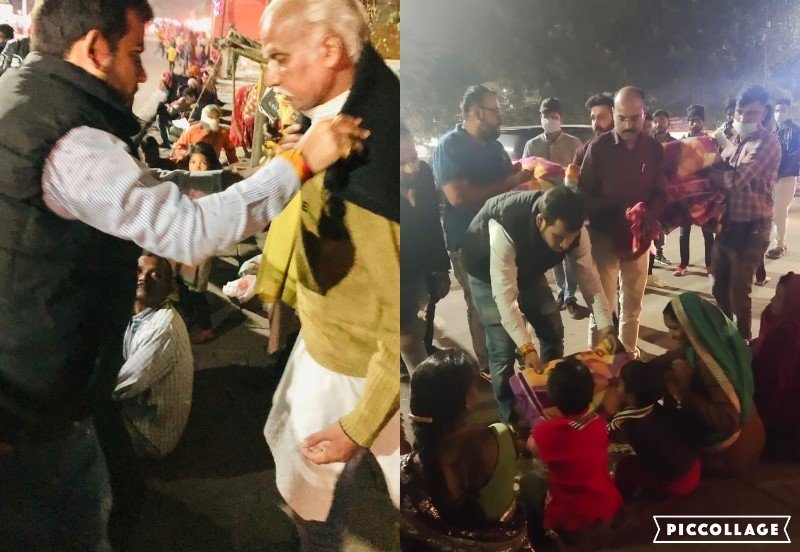 भोपाल : कड़ाके की ठण्ड में किसी को कम्बल ओढ़ाकर देखिये - प्रबल सिंह तोमर