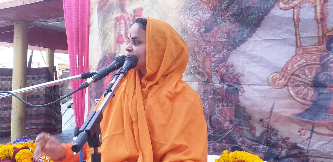 देवास: हाटपीपल्या मृत्यु को उत्सव बना दे वही है भागवत- साध्वी श्री अखिलेश्वरी दीदी मां