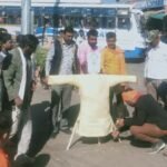 सैलाना : कांग्रेस विधायक कांतिलाल भूरिया का पुतला फूंका