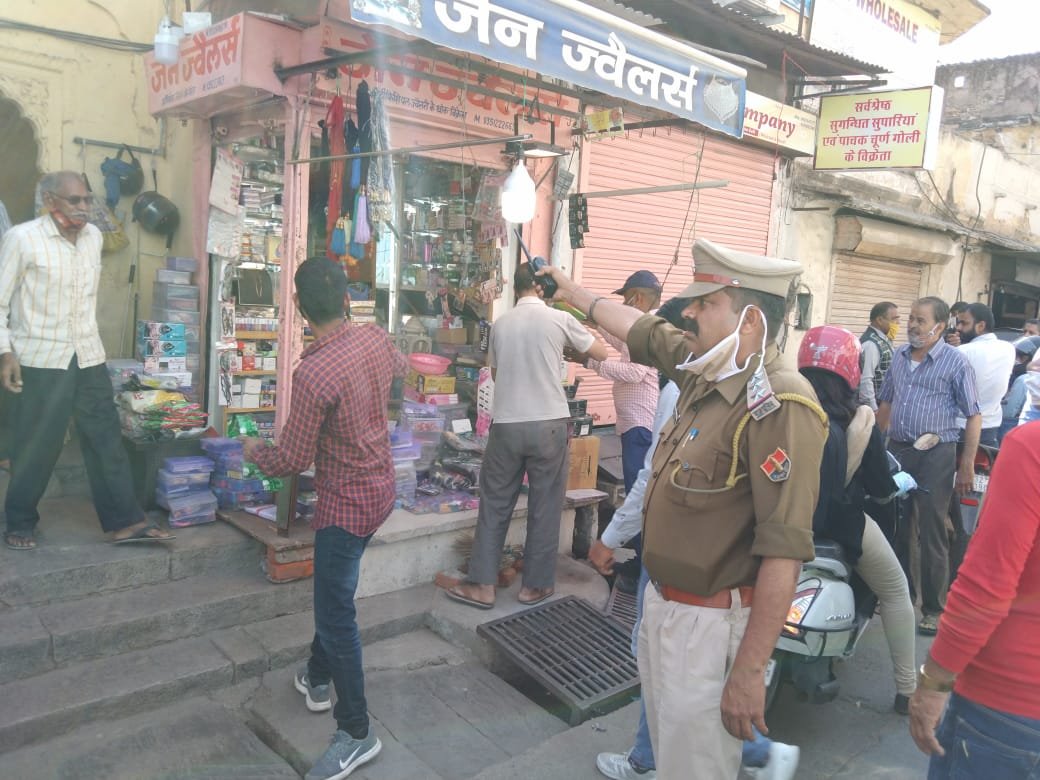 जयपुर : सुगम पथ नगर रोड पर अतिक्रमण हटाया गया