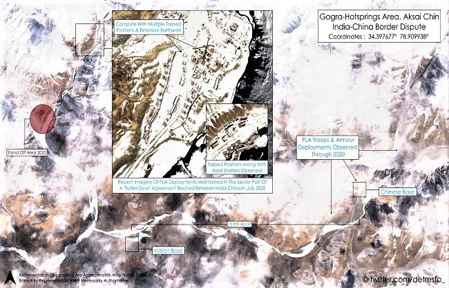 लद्दाख़ : दौलत बेग ओल्डी हवाईपट्टी से 20 किमी दूर, चीन कर रहा है तेजी से पक्के निर्माण