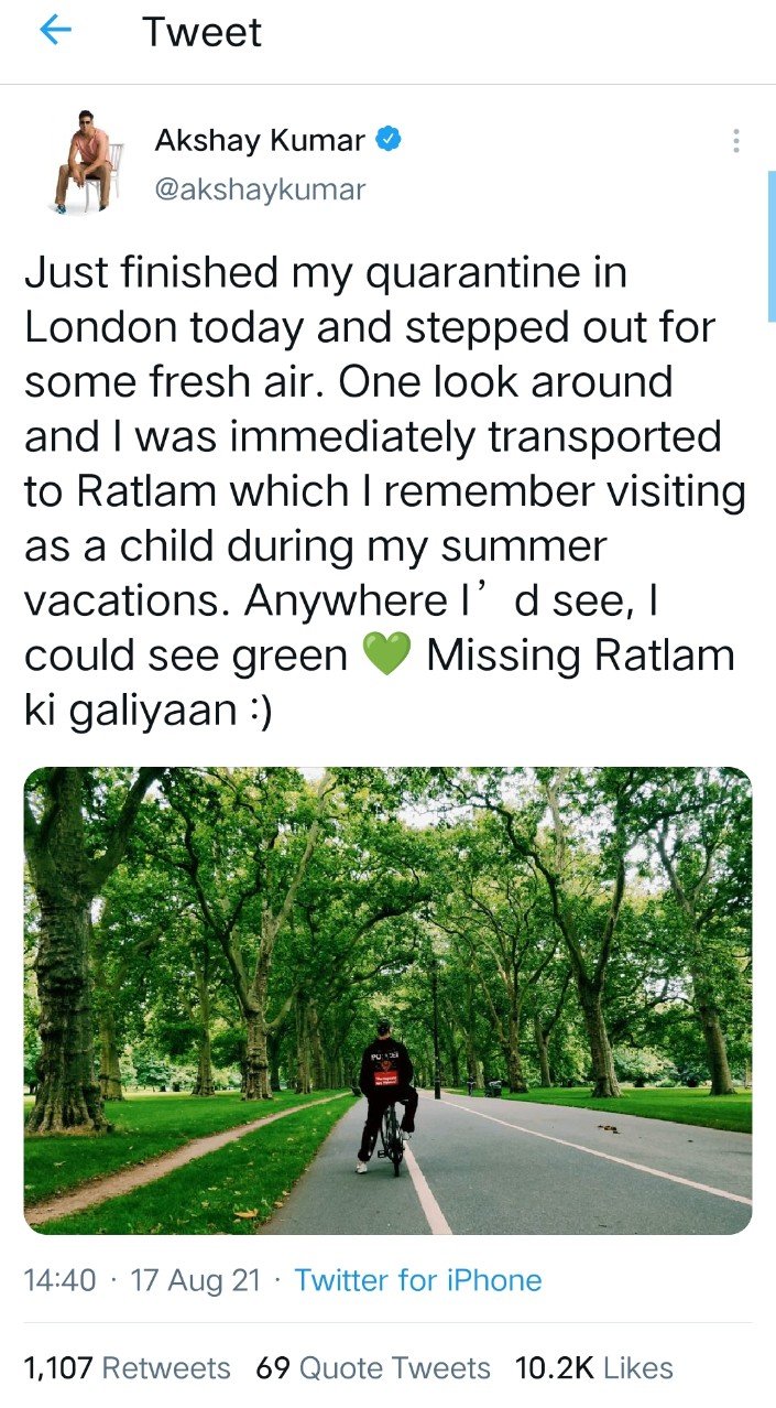 रतलाम : अक्षय कुमार ने किया रतलाम की गलियो को याद !