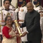 रतलाम : पदम् श्री से सम्मानित हुई रतलाम की डॉ. लीला जोशी, राष्ट्रपति भवन में हुआ आयोजन